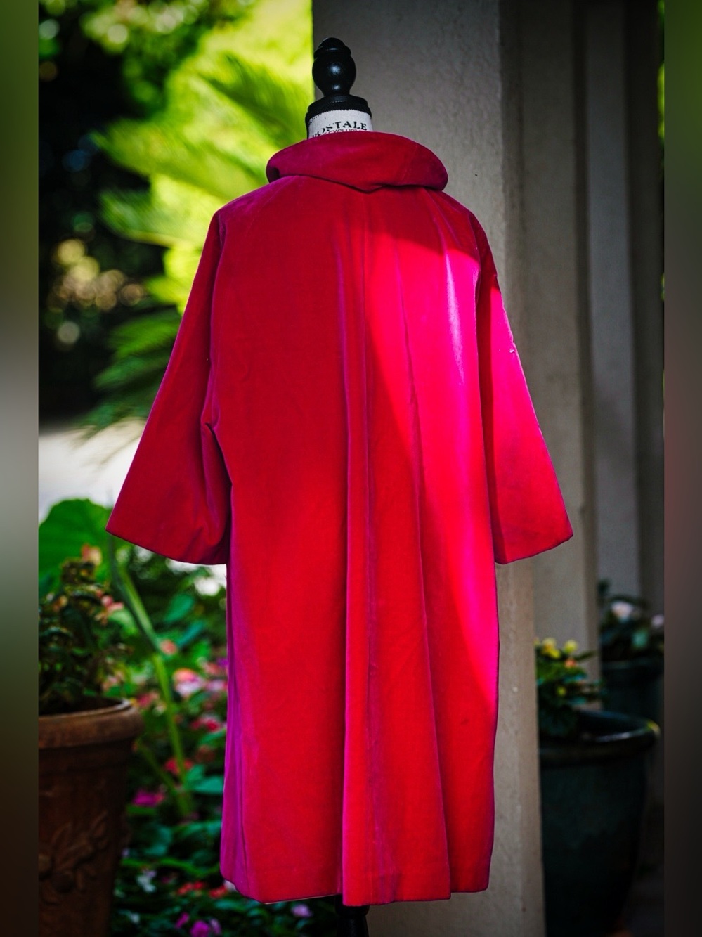Sport Ease Fashions Red Velvet Coat – Made in Canada - Picture 3 of 12